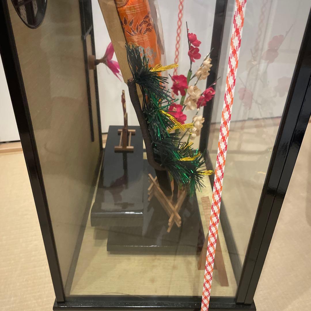 御羽子板飾　本仕立正絹 伝統工芸品 縁起物 オルゴール付き 幹山作 琴