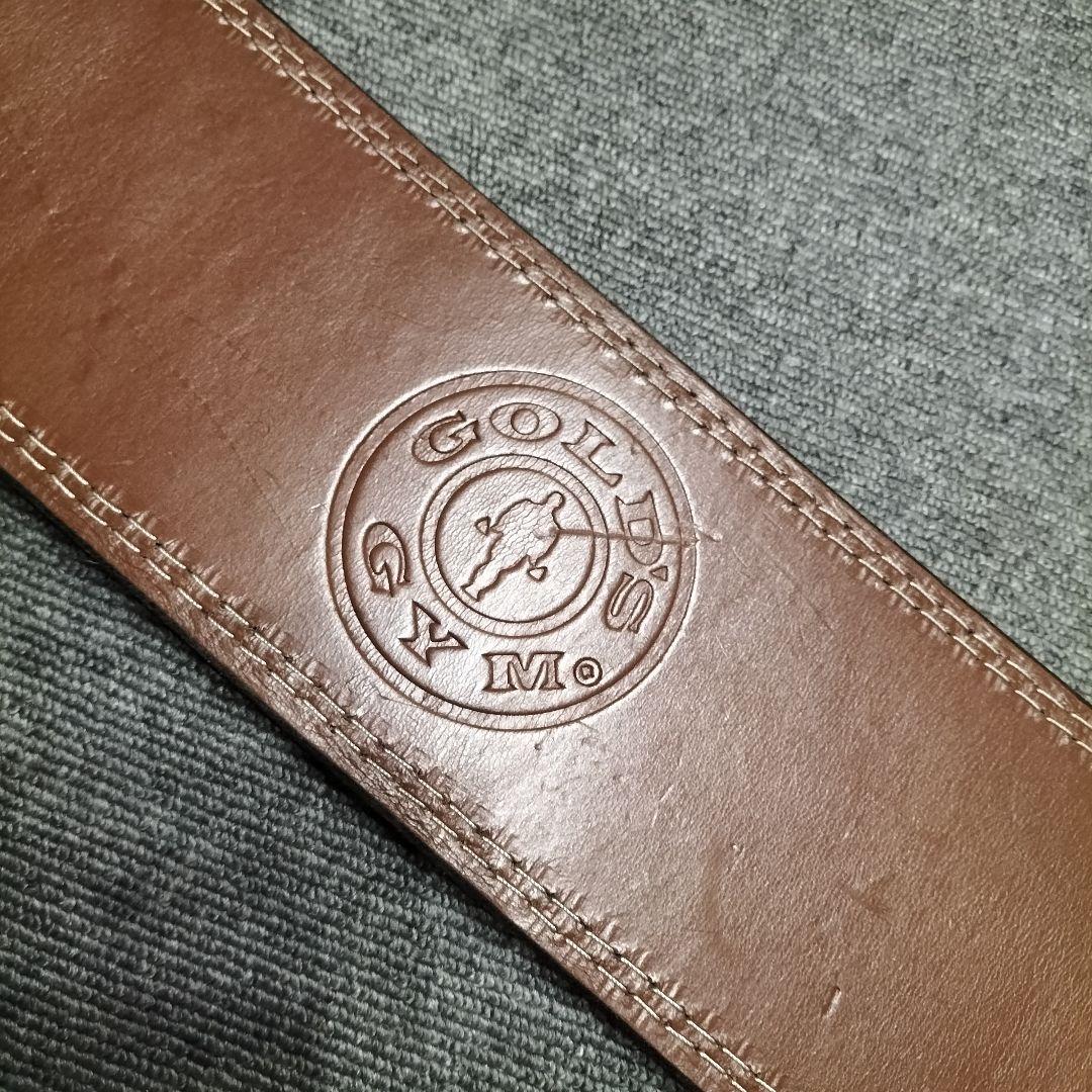 GOLD'S GYM トレーニングパワーベルト ブラウン