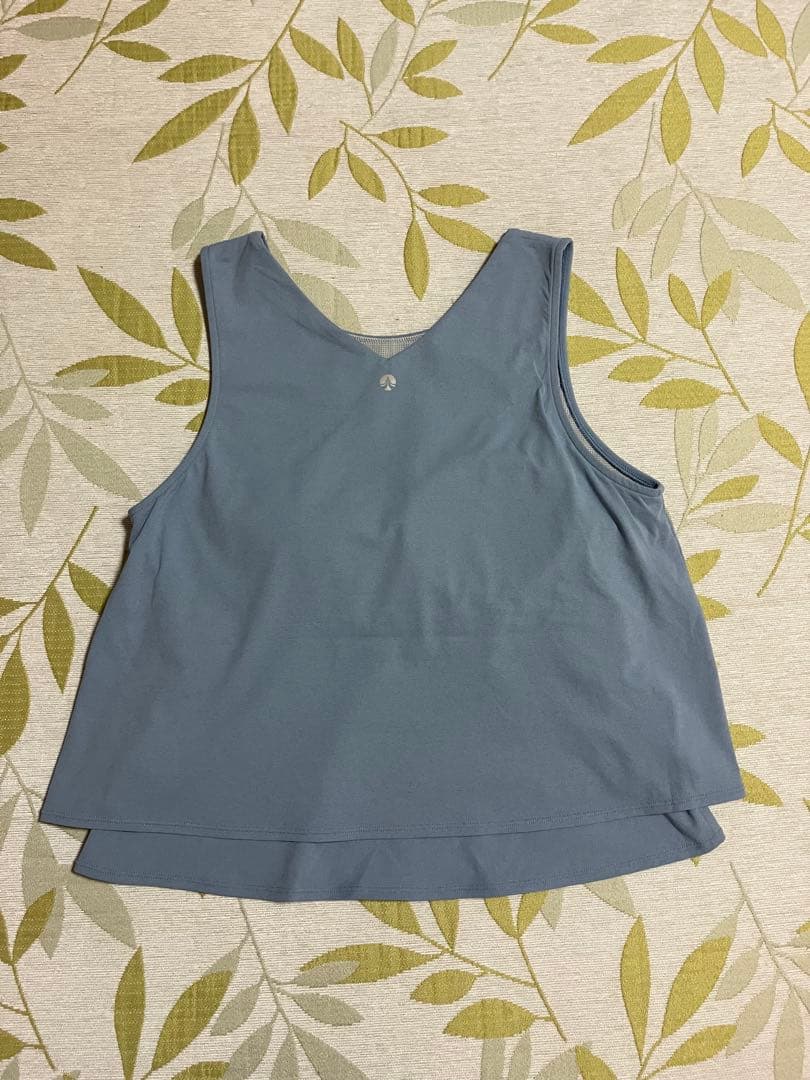 ★SUKALA★カップ付きフレアタンクトップ スモークブルー LL