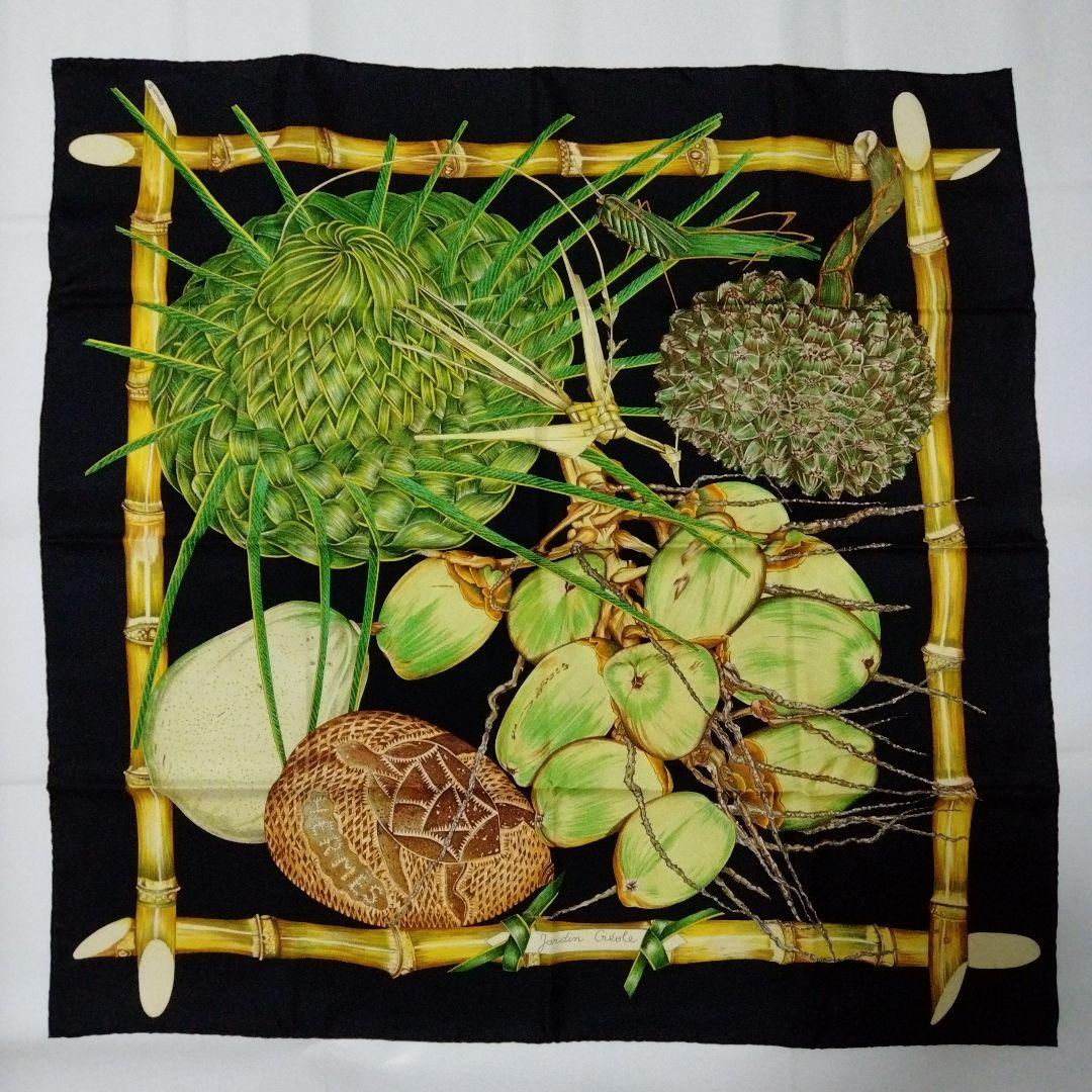 エルメス　スカーフ　カレ90 「クレオールの楽園」柄