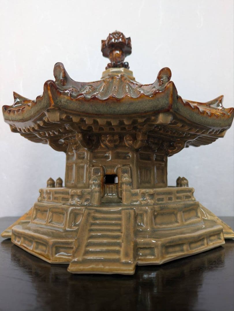 夢殿 赤膚焼 インテリア 置物 アンティーク 旧家収蔵 縁起物