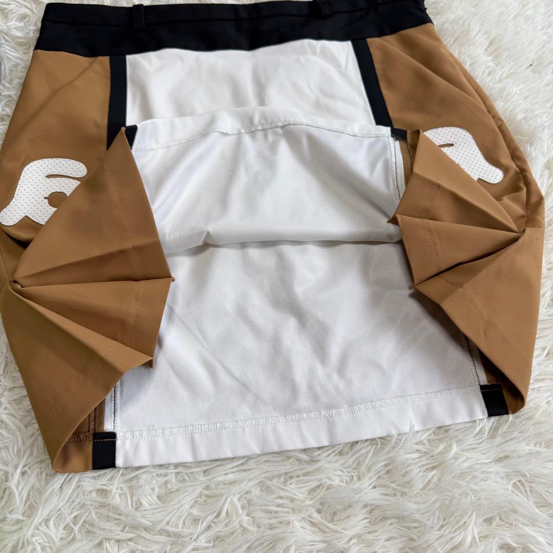 【アルチビオ】極美品 スカート 切替 ブラウン 40サイズ レディース