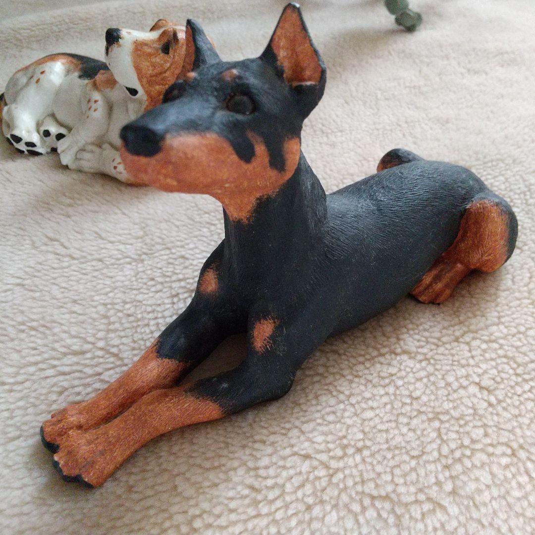 Whiskers Marty Sculptures Inc 3匹の犬の置物
