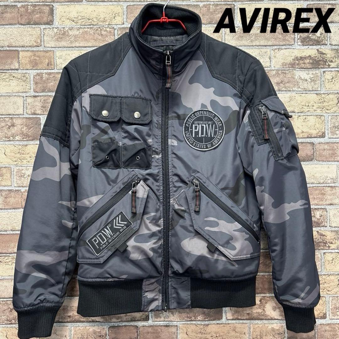 AVIREX PDW MA-1フライトジャケット（ミリタリージャケット）カモフラ