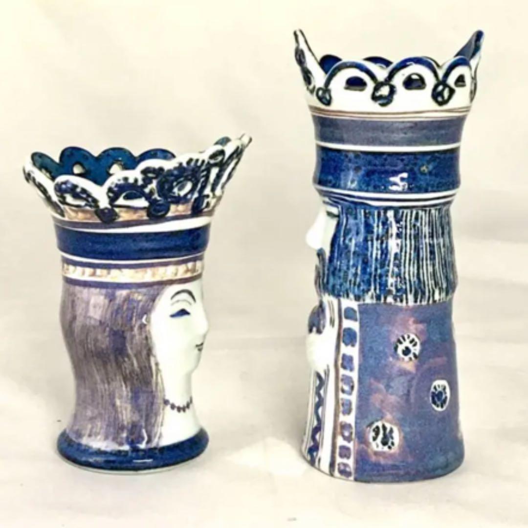 ヴィンテージ アルミニア /ロイヤルコペンハーゲン チェス キング＆クイーン