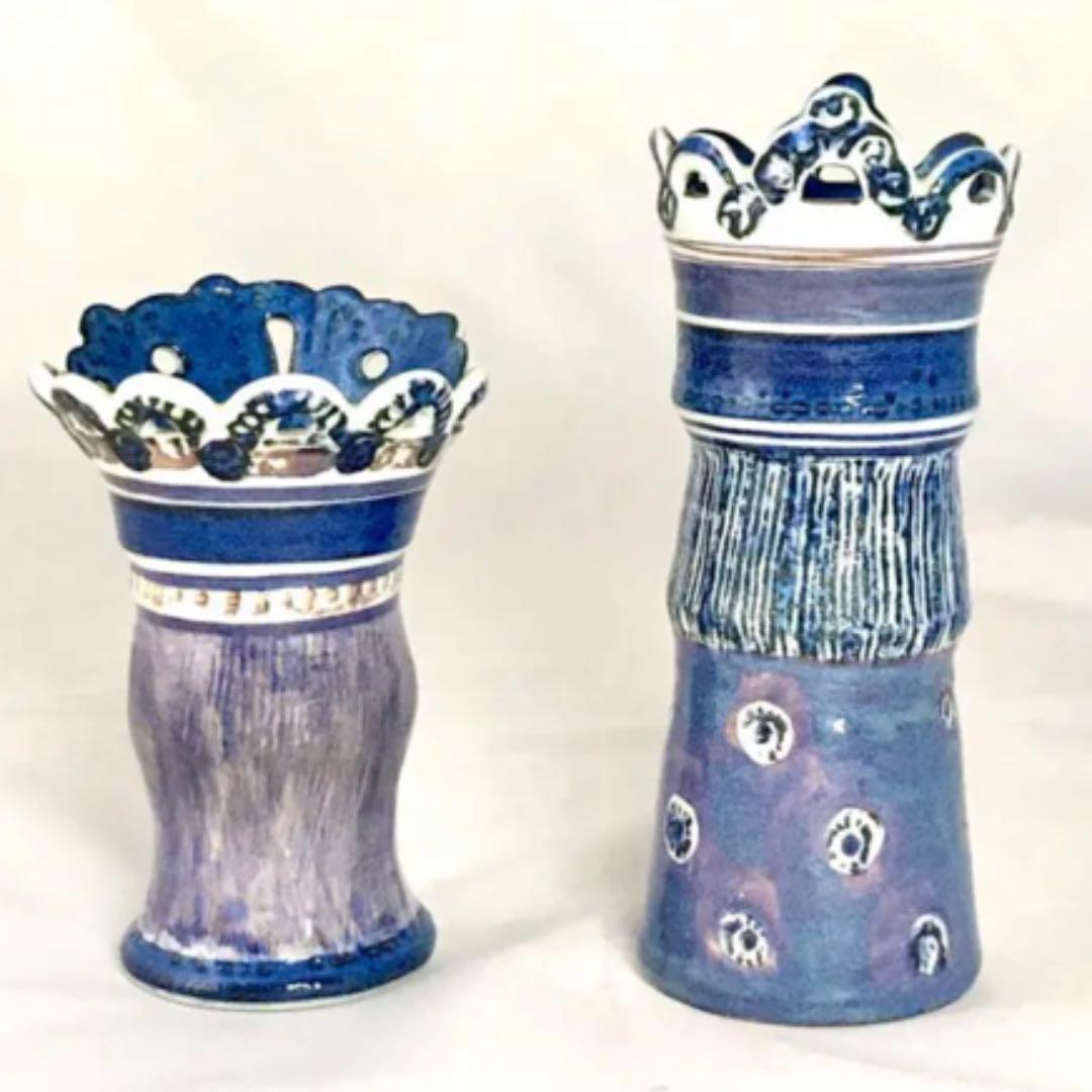 ヴィンテージ アルミニア /ロイヤルコペンハーゲン チェス キング＆クイーン