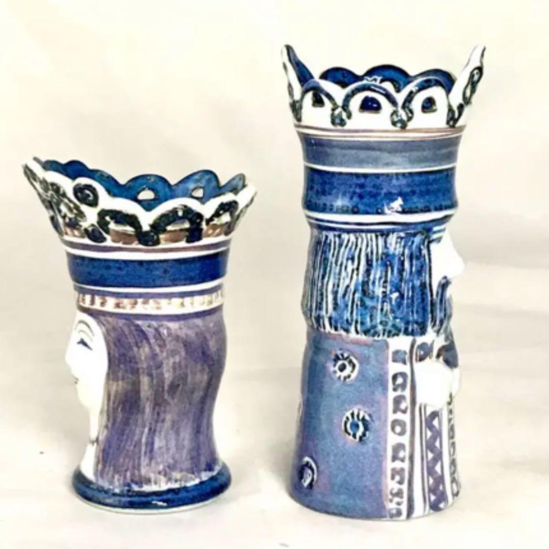 ヴィンテージ アルミニア /ロイヤルコペンハーゲン チェス キング＆クイーン