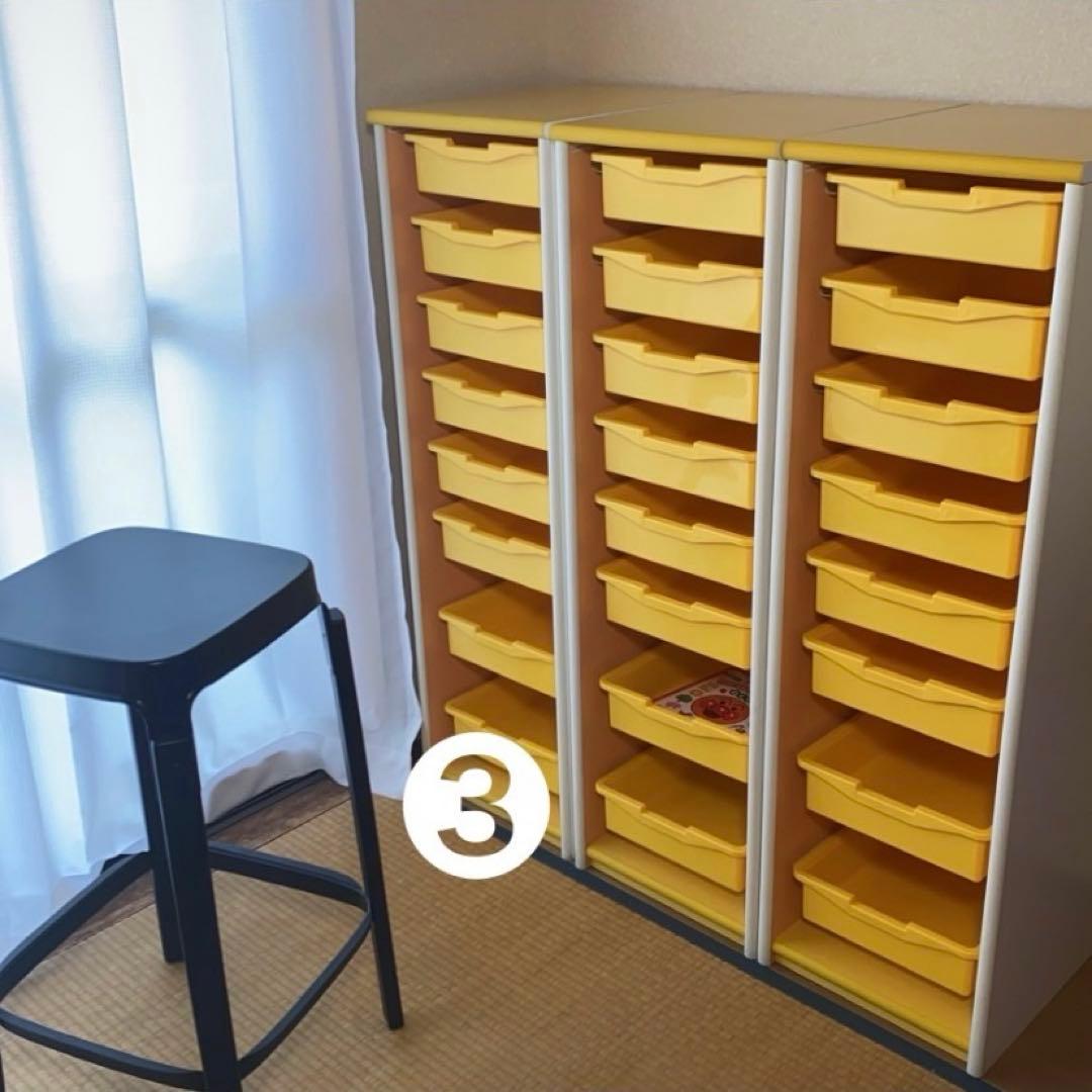 【トレー・カバー付】こども 収納ラック 木製８段 ③【日本製】