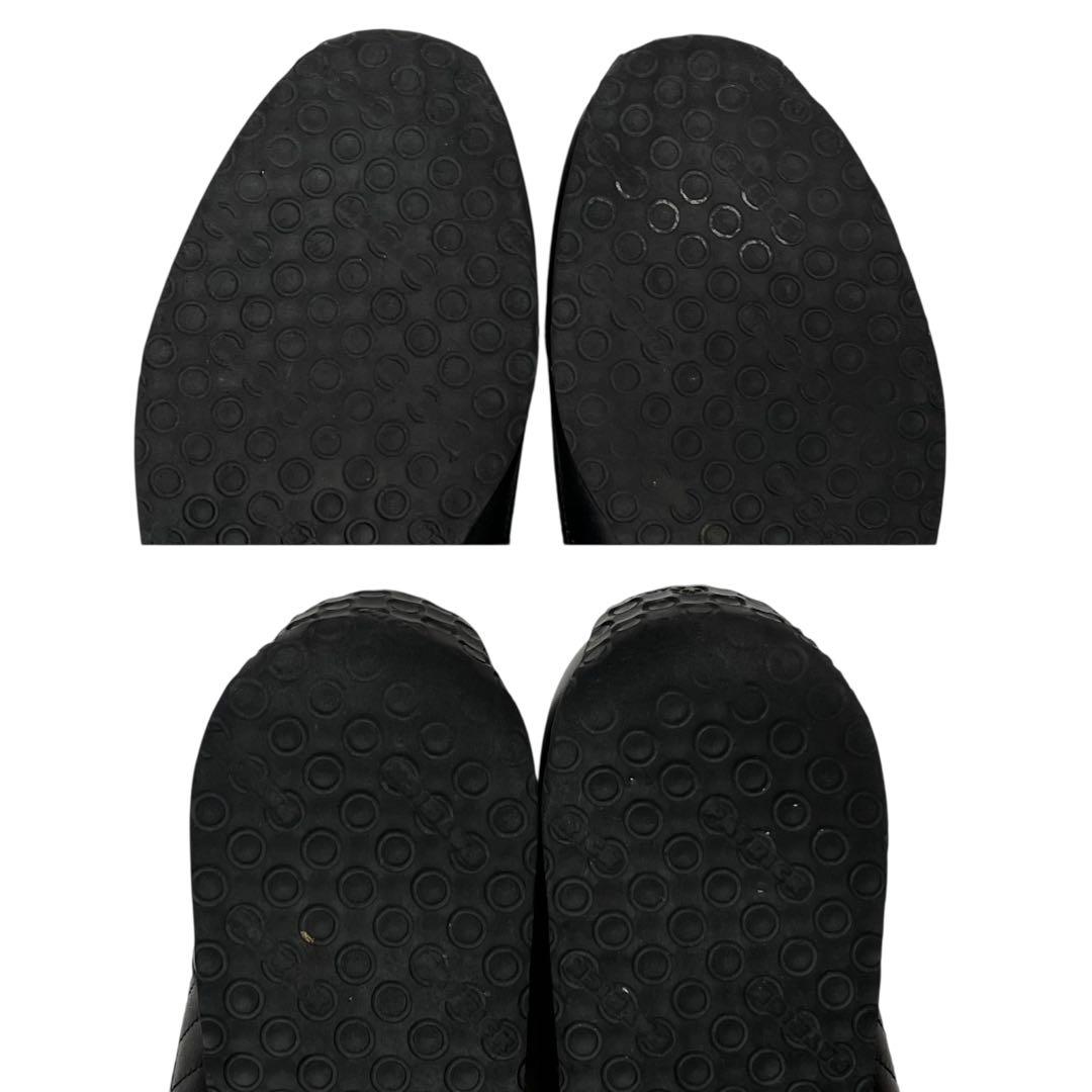 美品 PATRICK 42 パミール ウォータープルーフ レザー スニーカー 黒