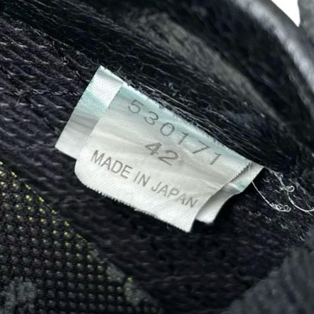 美品 PATRICK 42 パミール ウォータープルーフ レザー スニーカー 黒