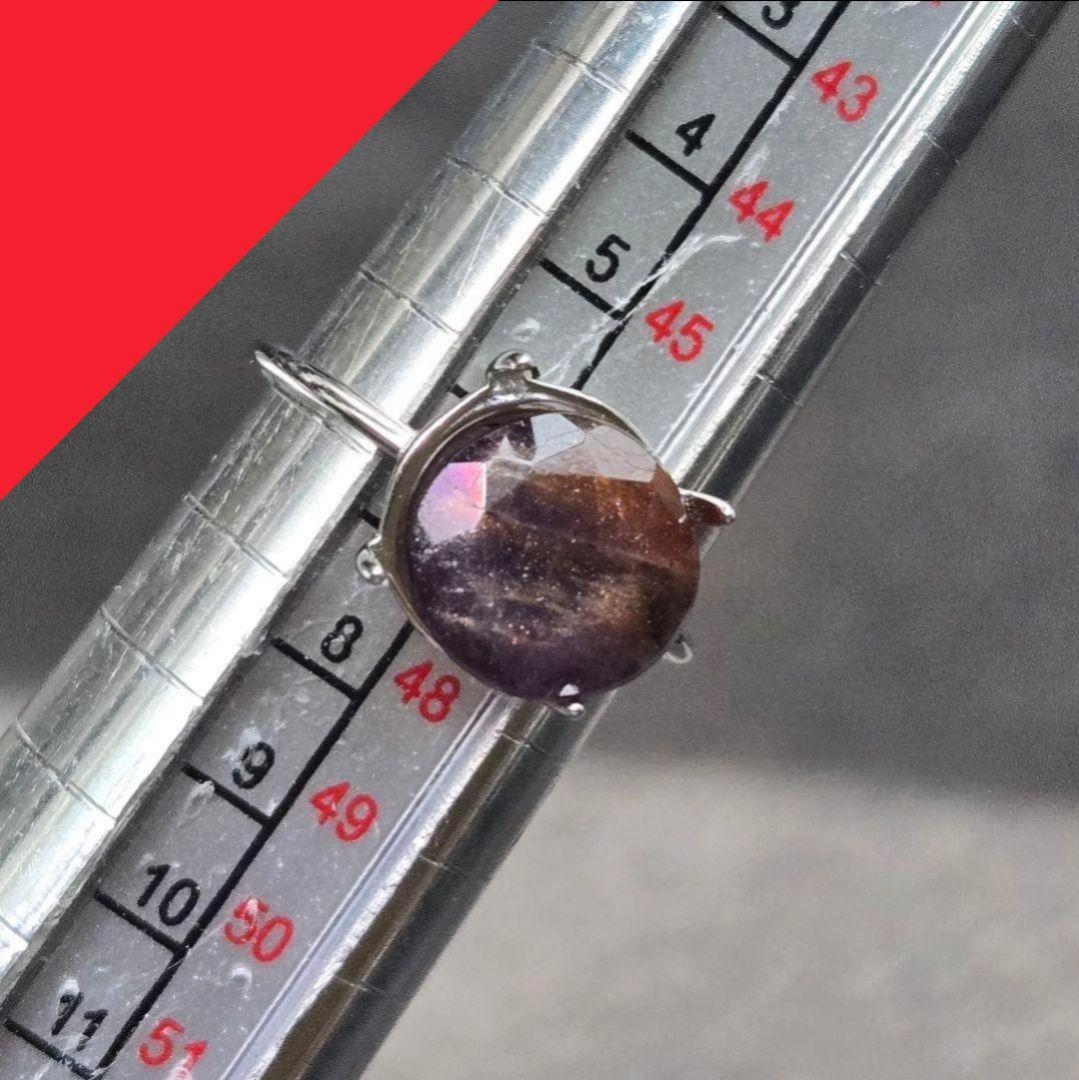 アイオライトサンストーン ラウンド 18kgp リング