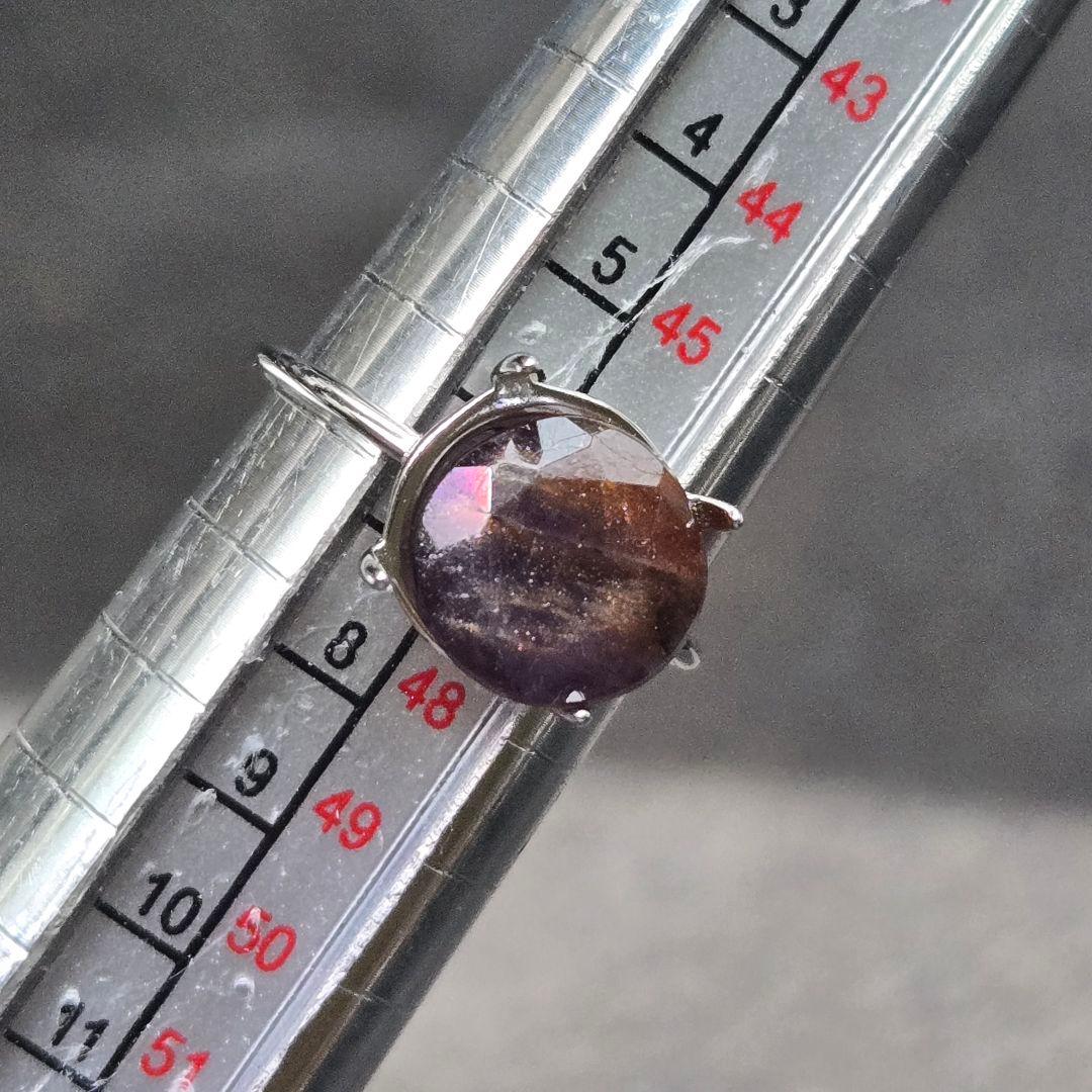 アイオライトサンストーン ラウンド 18kgp リング