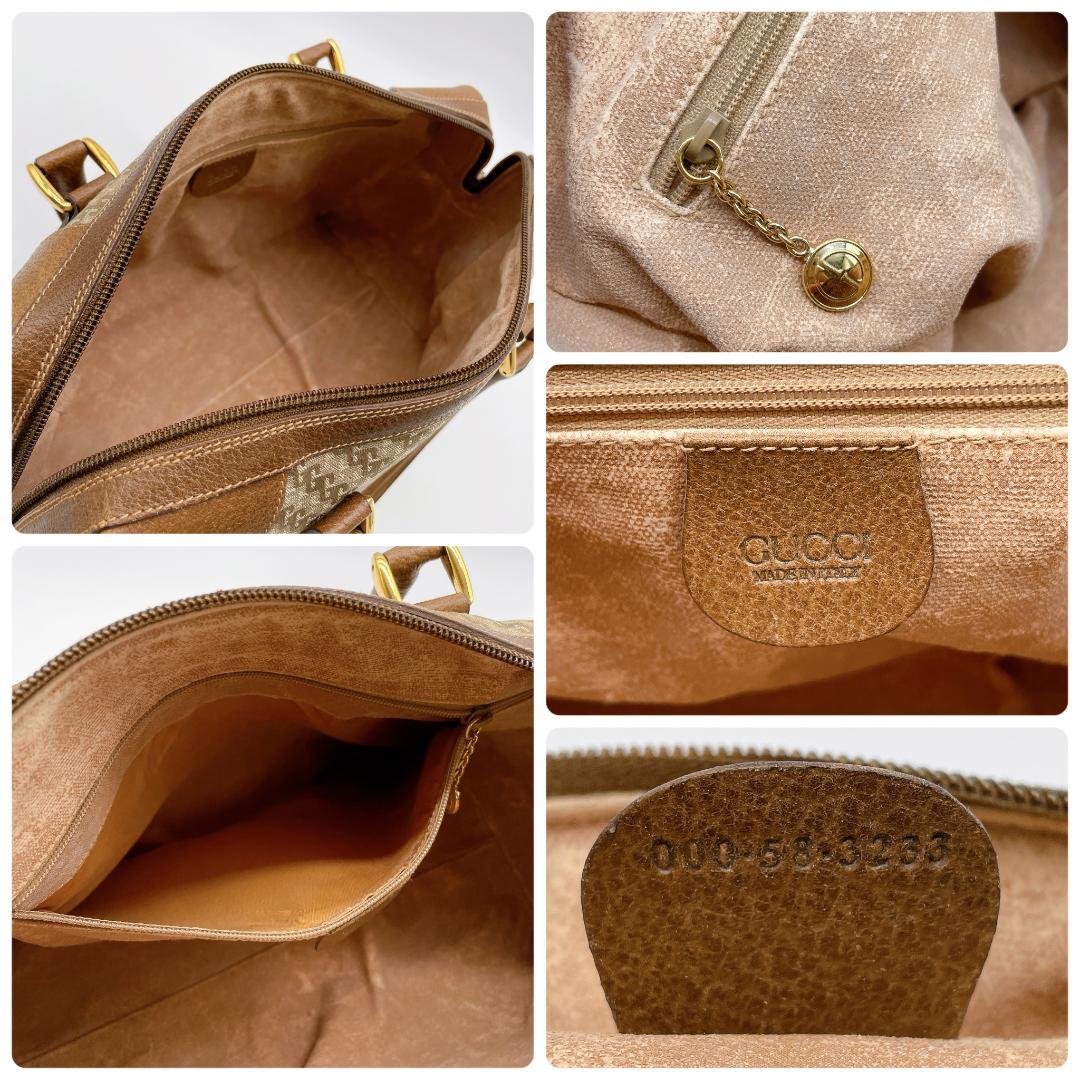 GUCCI オールド グッチ 総柄 ミニボストンバッグ e328