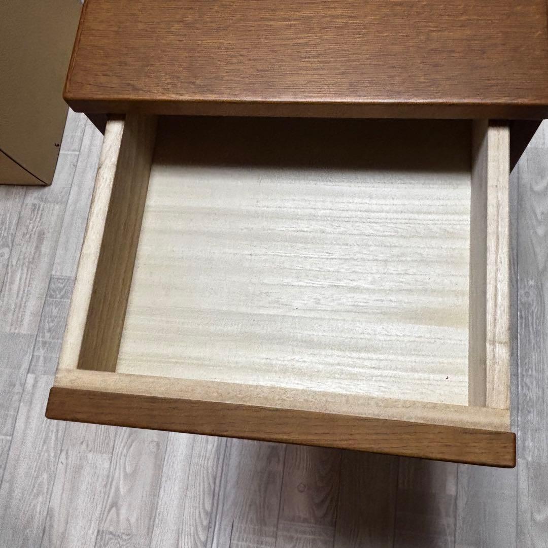 浜本工芸 電話台 木製電話台・ファックス台 引き出し付　本棚　マガジンラック