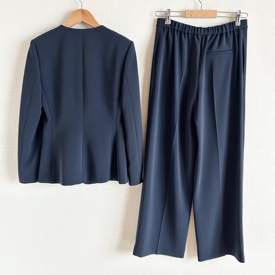 2024美品✨セオリー　パンツスーツセットアップ　ネイビー