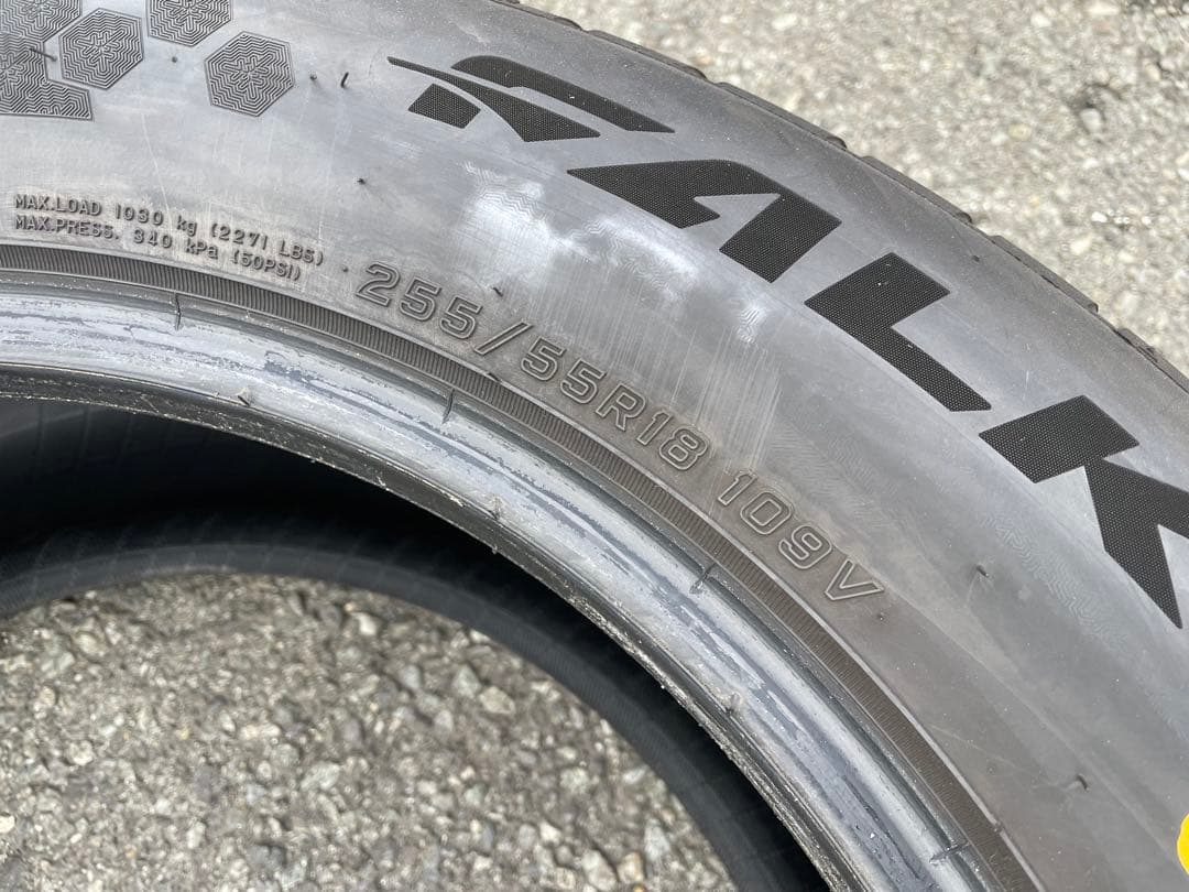 中古 冬用タイヤ4本セット！ファルケン ユーロウィンター 255/55R18
