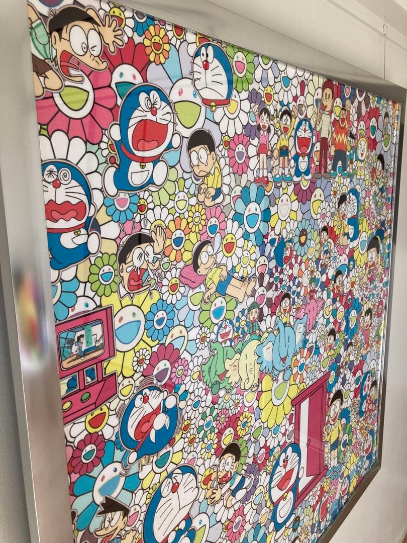 村上隆　ドラえもんポスター特注額装