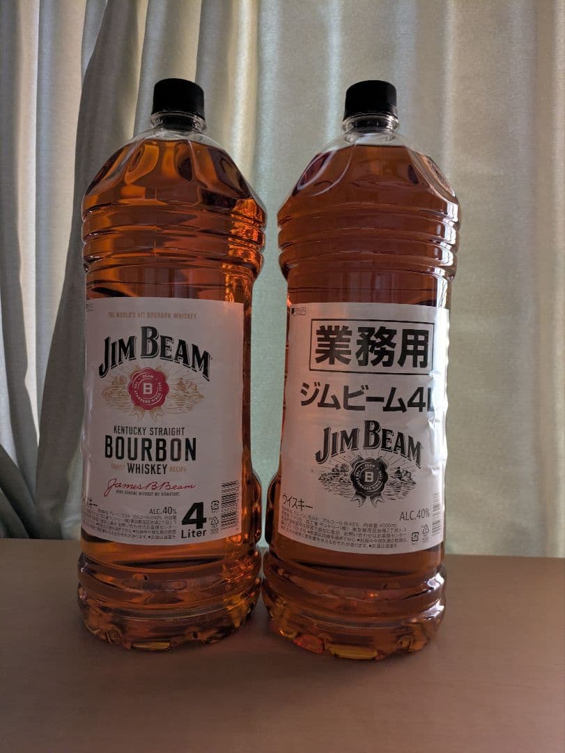 Jim Beam バーボンウイスキー 4リットル２本★DJB