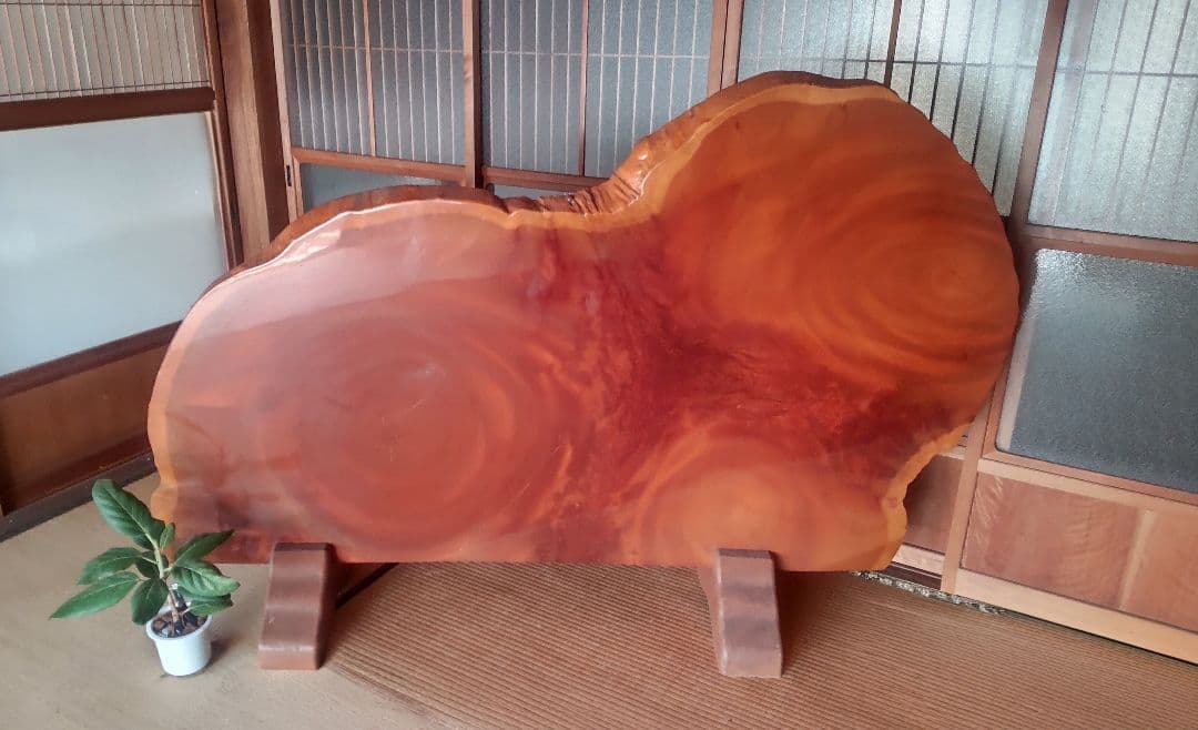 「大切に保管していました。」自伐自作part９／けやき全長約170cm／兄妹衝立