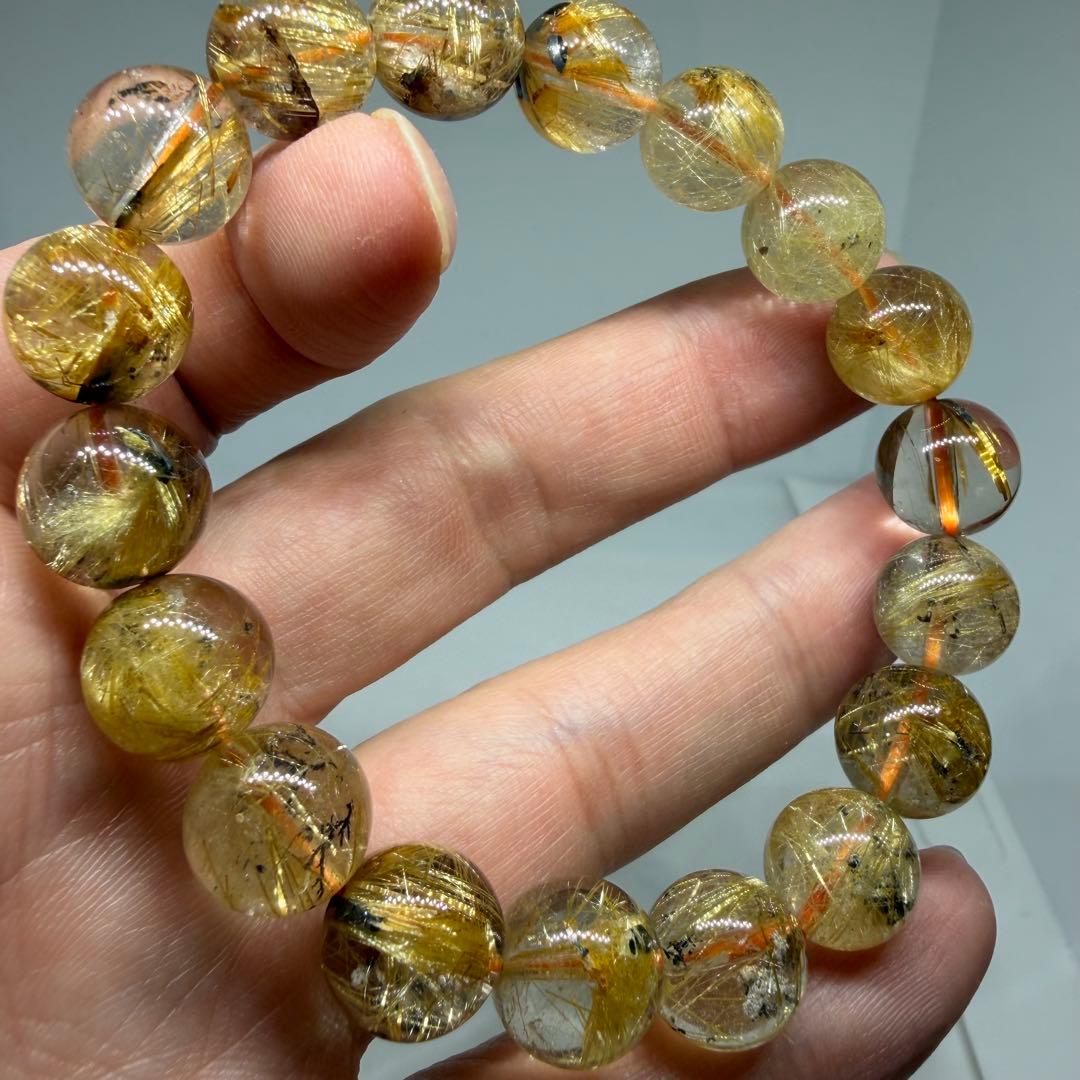 ■ハイクオリティ ゴールド タイチン ルチル クォーツ 066■