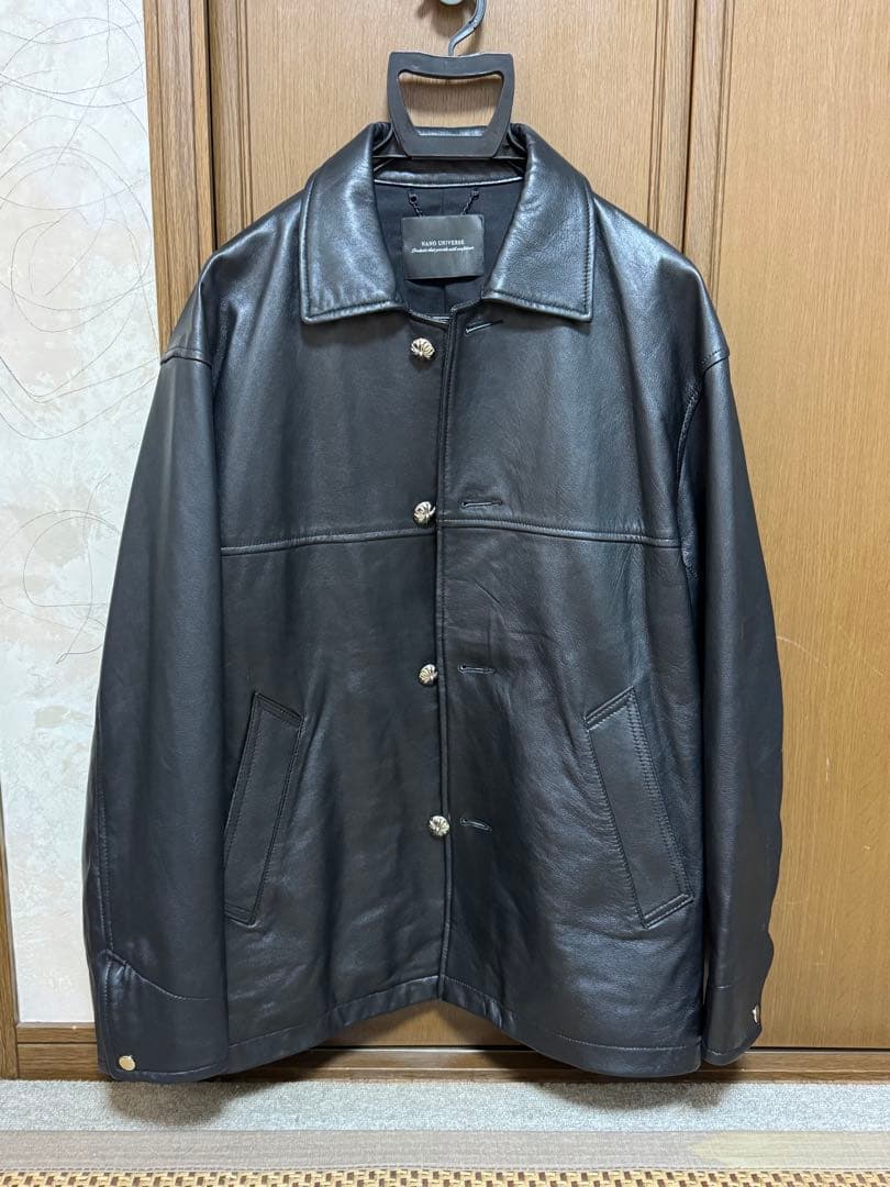 ナノユニバース　カーコート　コーチジャケット　レザー