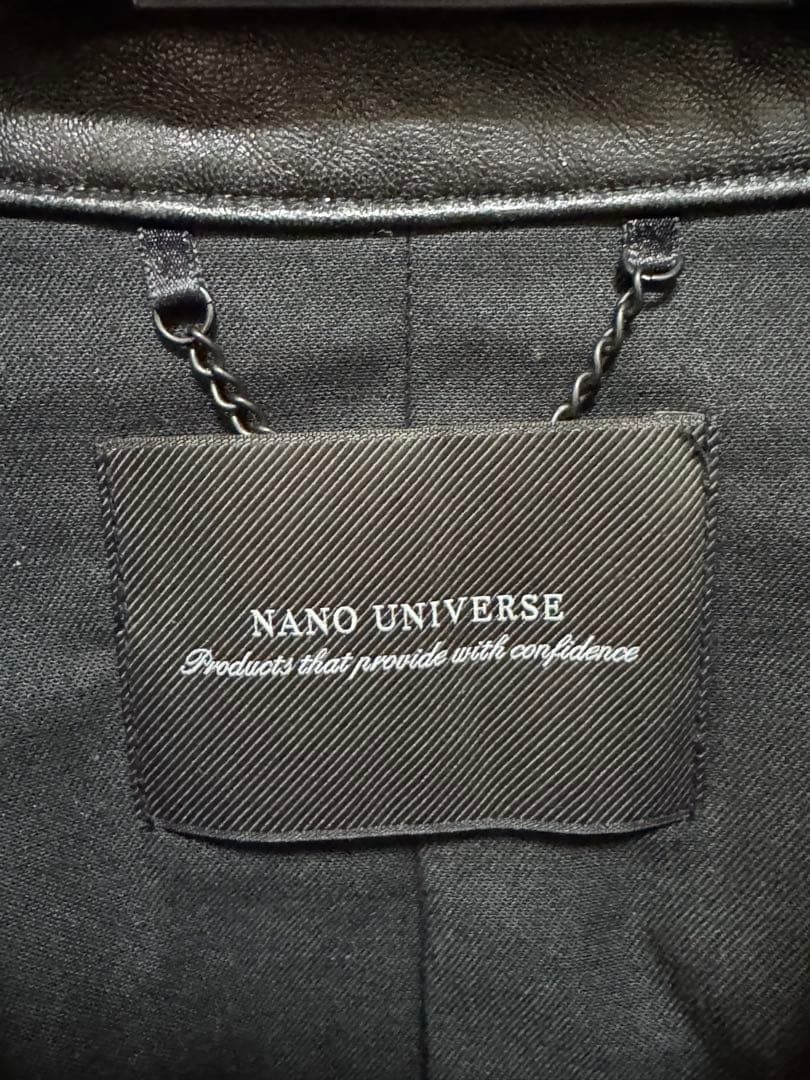 ナノユニバース　カーコート　コーチジャケット　レザー