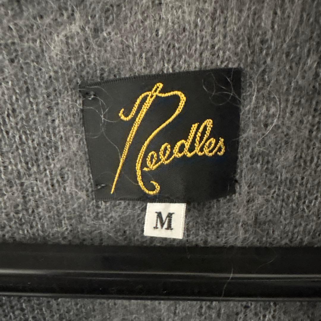 ニードルス　グレーモヘアカーディガン