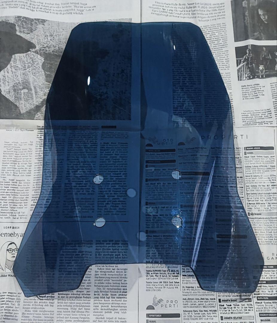 Vストローム250SX　ロングシールド　スモーク　ロングスクリーン