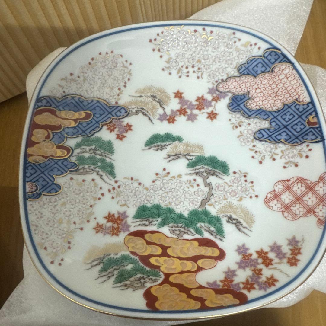 【専用出品】未使用 有田焼 其泉 春秋紋　盛皿 小皿 セット 古伊万里 金彩