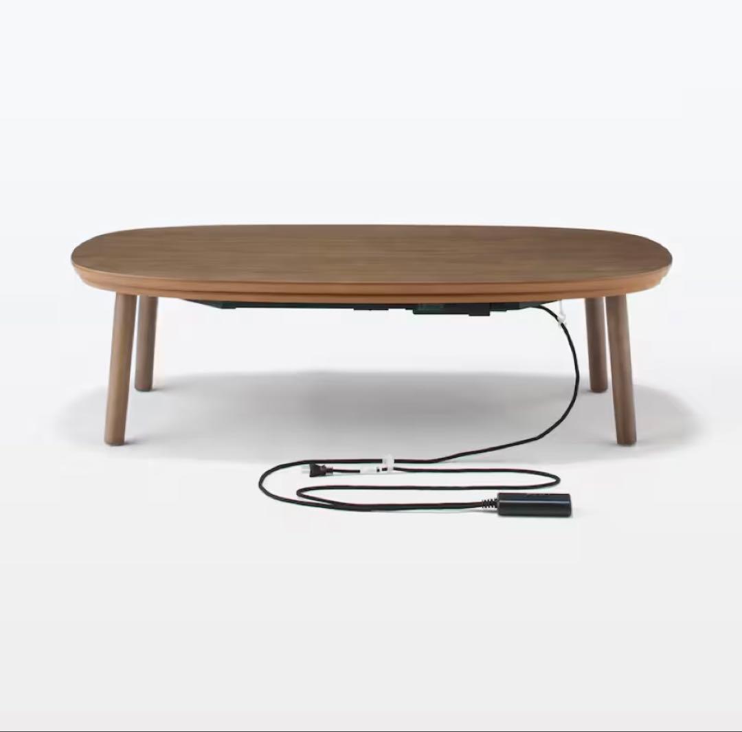 無印良品 こたつにもなるローテーブル　大 ダークブラウン