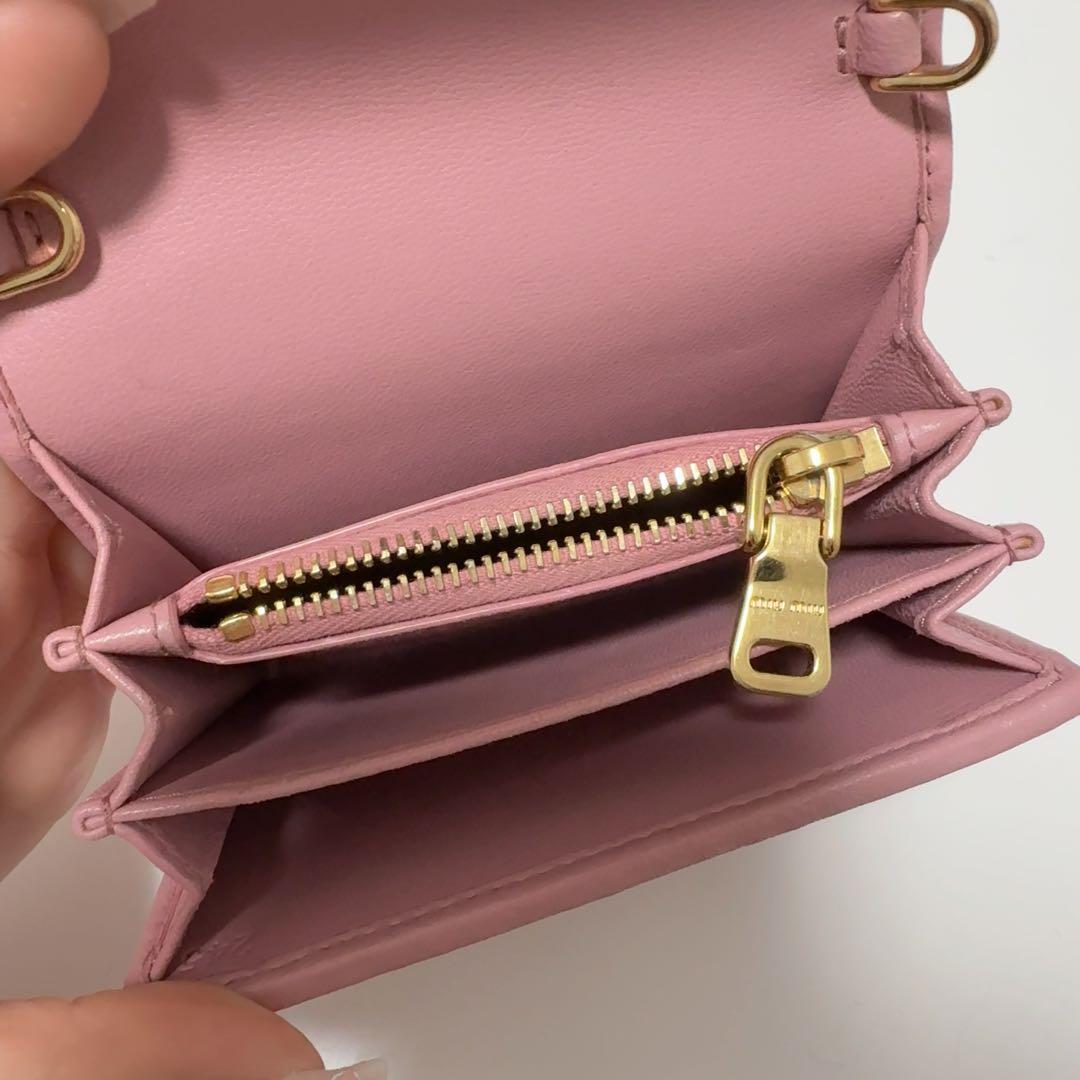 miumiu ミュウミュウ マテラッセ ショルダーウォレット チェーン