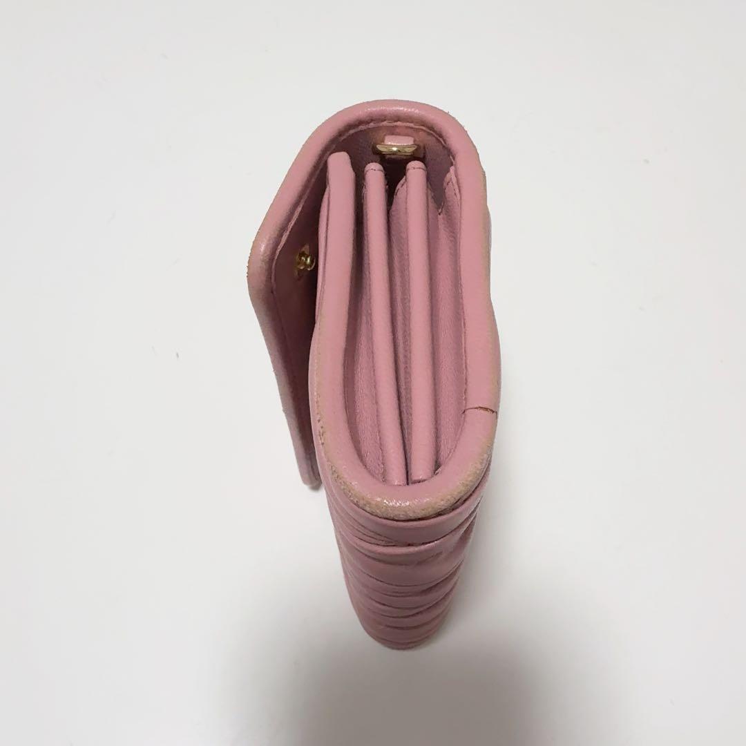 miumiu ミュウミュウ マテラッセ ショルダーウォレット チェーン