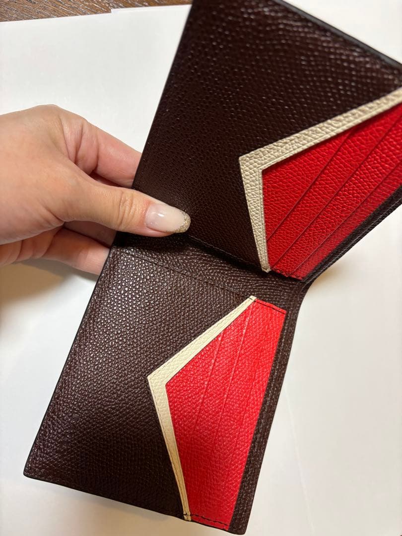 【美品】BALLY ブラウン 二つ折り財布