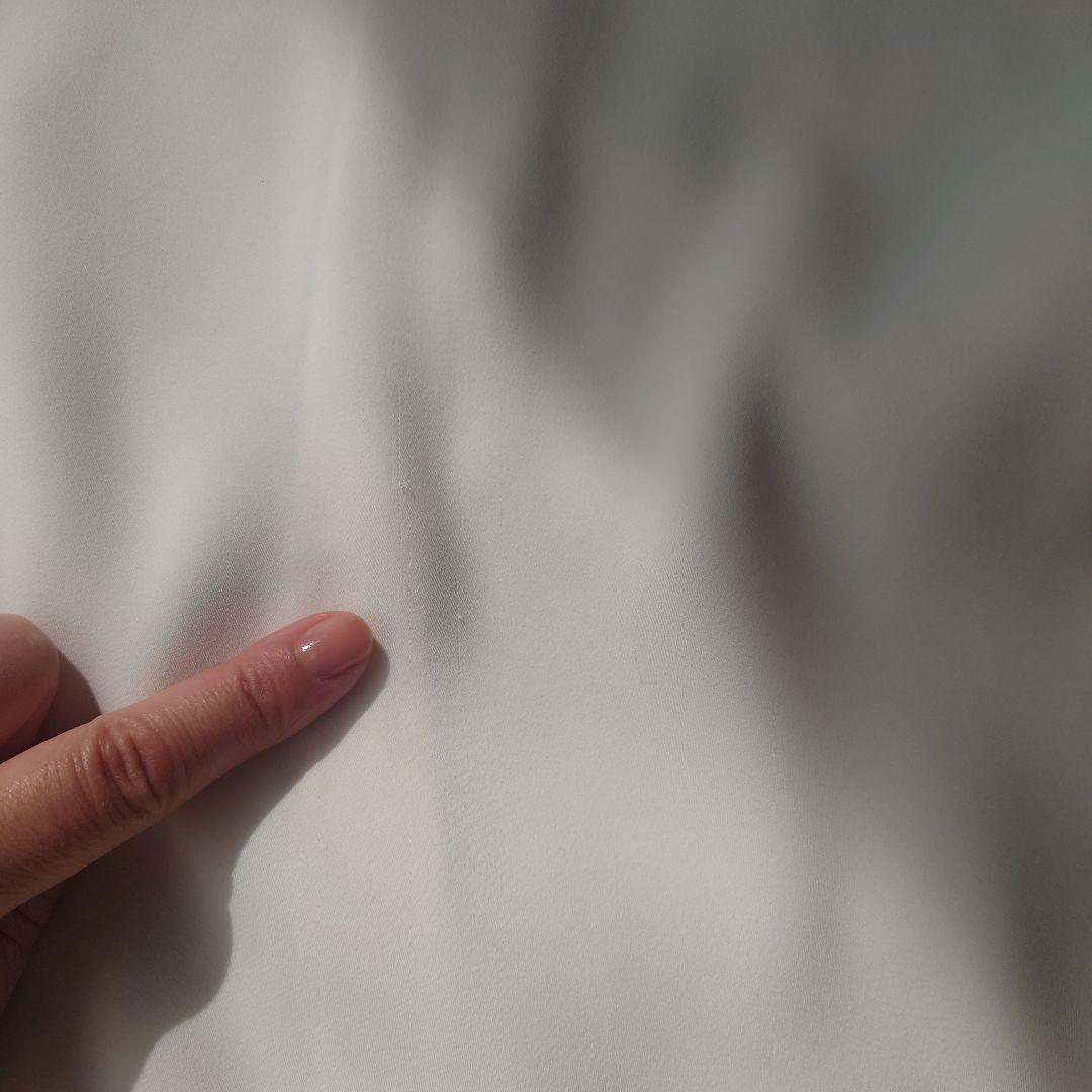 YOKO CHAN ホワイト ペプラム 半袖トップス