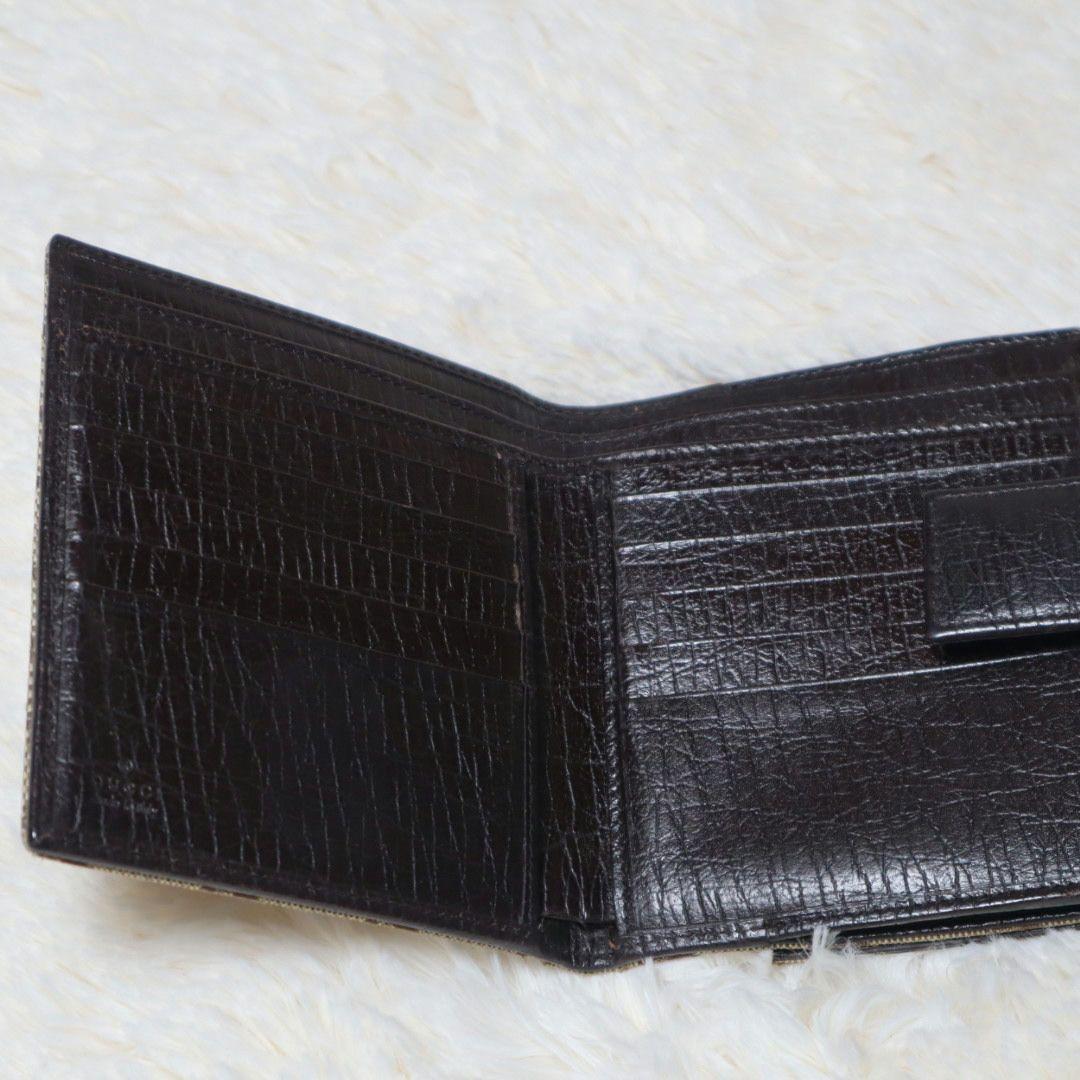 Gucci GG　二つ折り財布　ホースビット　シェリーライン