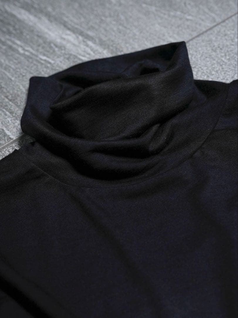 MBハイエンド尾州ウール ニットタートルネックカットソー