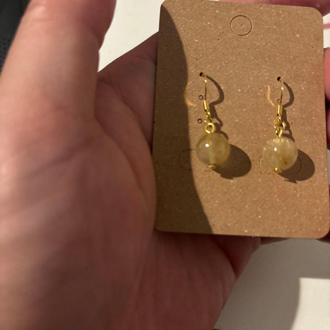 えにさん専用　ルチルのピアスたん！かわいい！