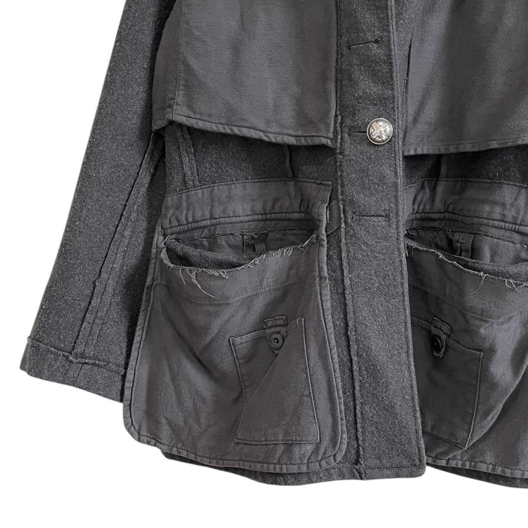 00s MARC LE BIHAN 再構築 裏表 リメイク ミリタリージャケット