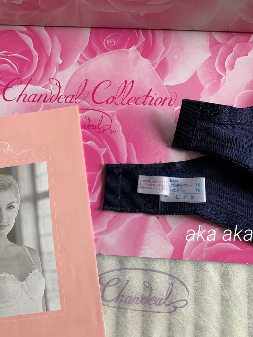 シャンデールサファイアブルーC75ブラジャー新品未使用