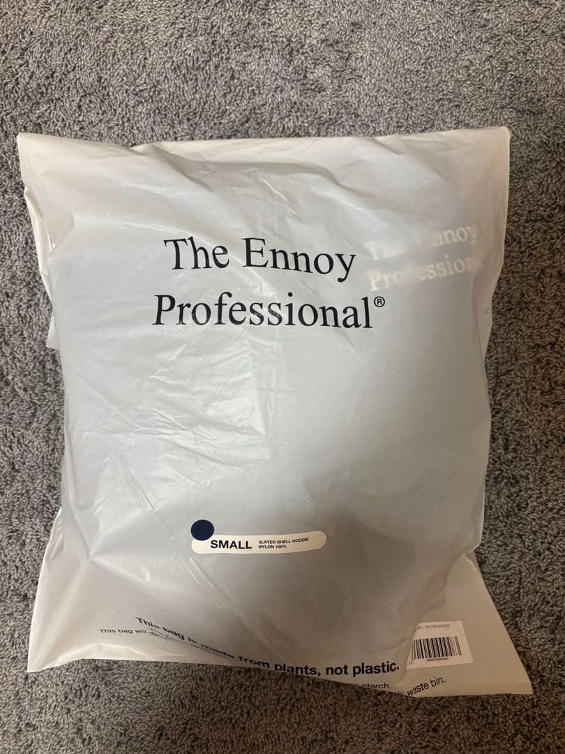 ENNOY 3LAYER SHELL HOODIE NAVY Sサイズ