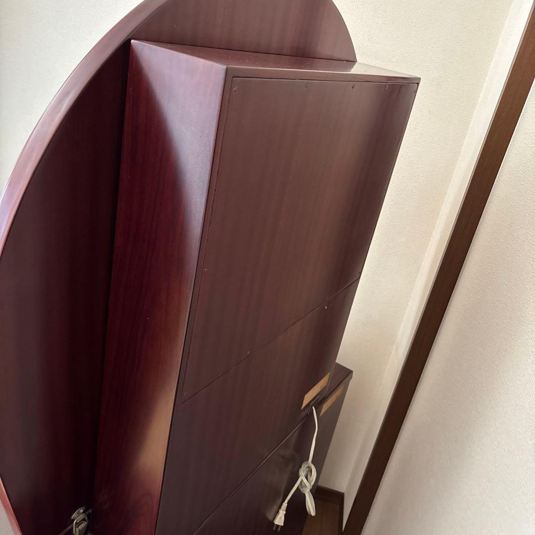 角元産業（株）高級アンティークドレッサー　面取りミラー　昭和ヴィンテージ