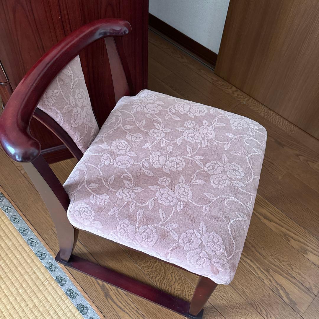 角元産業（株）高級アンティークドレッサー　面取りミラー　昭和ヴィンテージ