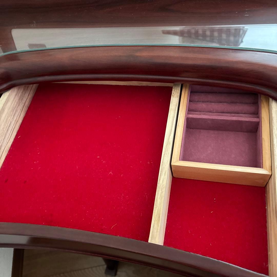 角元産業（株）高級アンティークドレッサー　面取りミラー　昭和ヴィンテージ