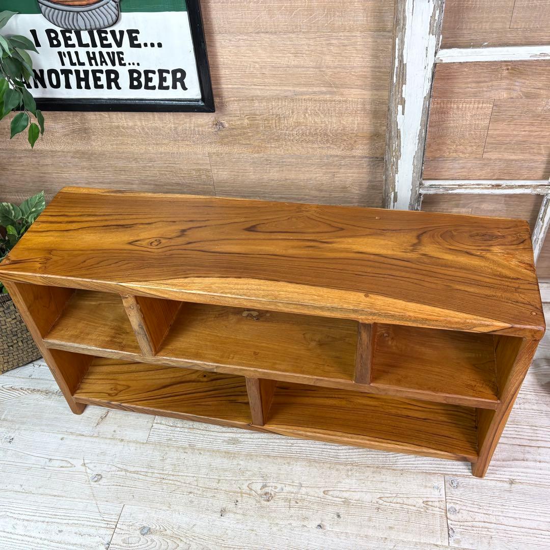 オールドチーク天然無垢材ナチュラルウッドテレビ台サイドボード飾り棚テーブル木製