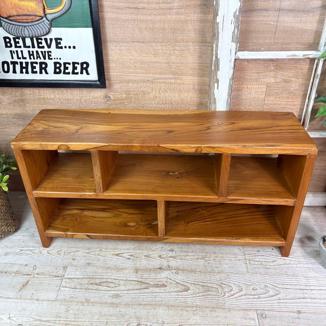 オールドチーク天然無垢材ナチュラルウッドテレビ台サイドボード飾り棚テーブル木製