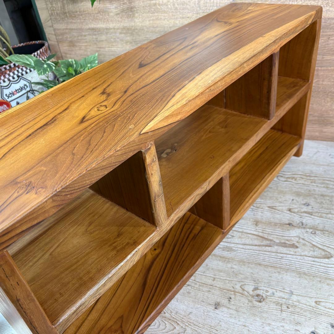 オールドチーク天然無垢材ナチュラルウッドテレビ台サイドボード飾り棚テーブル木製