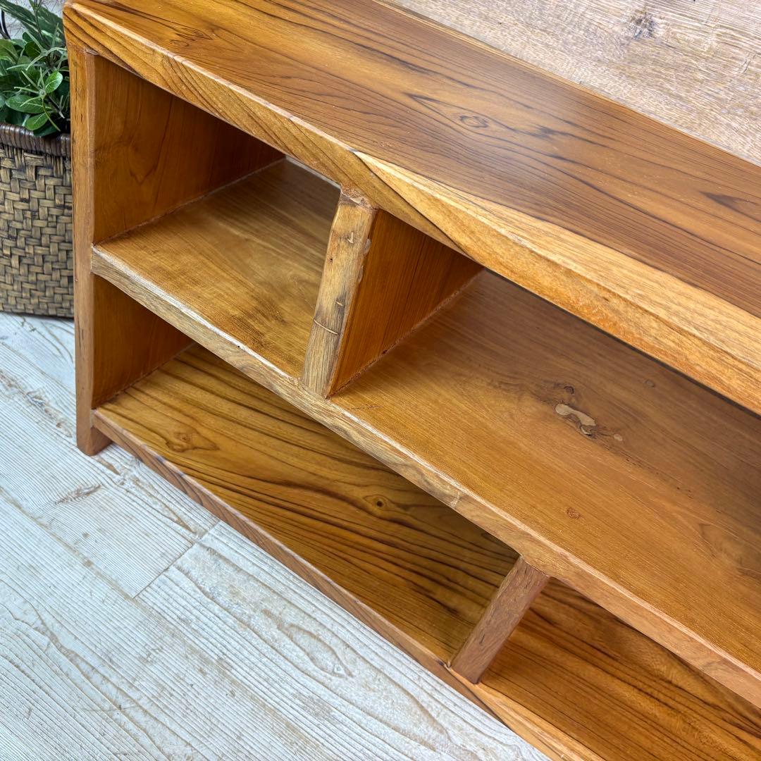 オールドチーク天然無垢材ナチュラルウッドテレビ台サイドボード飾り棚テーブル木製