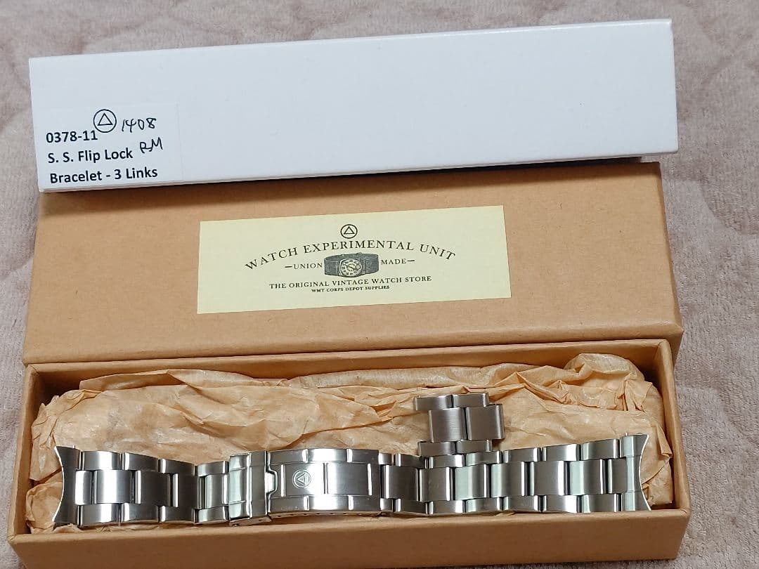 WMT 時計 ステンレスブレスレット  Marin 20mm