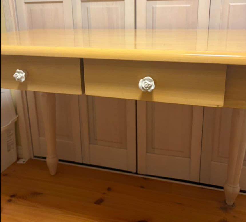 送料込　天然木　学習机　デスクワーク　フレンチ　カントリー　ナチュラル　北欧