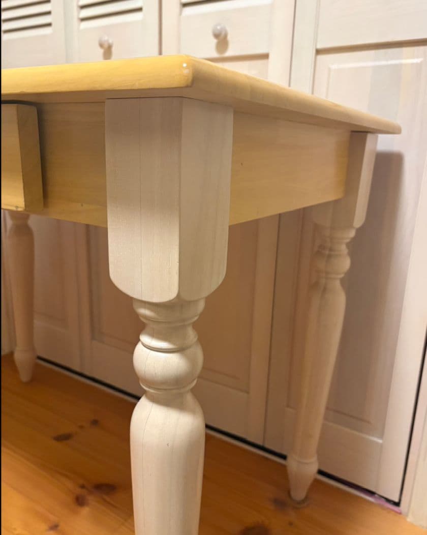 送料込　天然木　学習机　デスクワーク　フレンチ　カントリー　ナチュラル　北欧